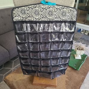 Jewelry organizer, double sided, clean, like new